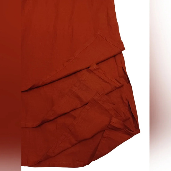 Kaliyana EUC Linen Blend Maxi Sleeveless Red Dress Size M/L - Picture 6 of 8